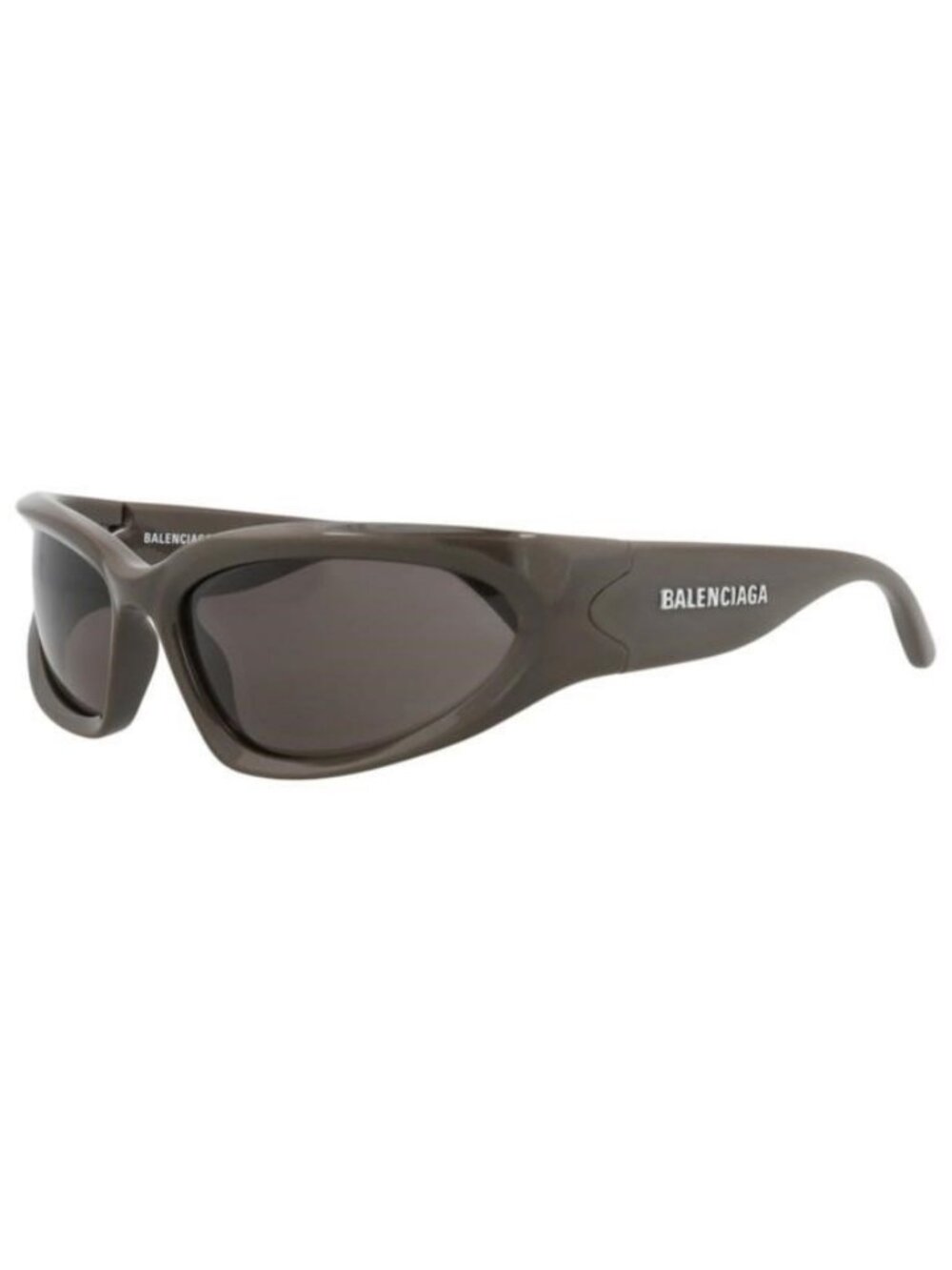 New Balenciaga Mens Shield/Wrap Grey Grey Grey Fashion Designer Sunglasses